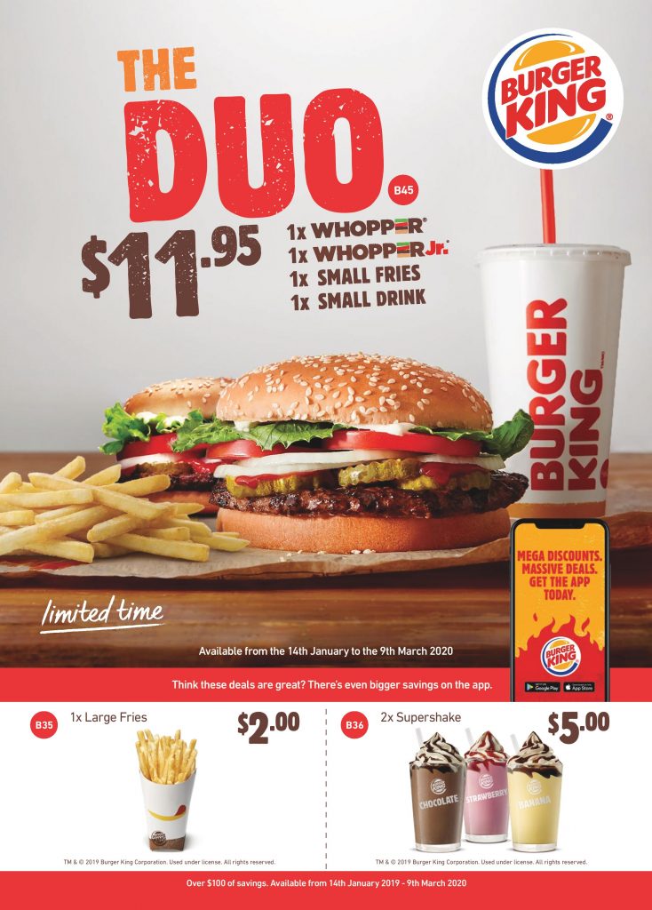 DEAL: Burger King Coupons valid until 9 March 2020 - Latest BK Coupons ...