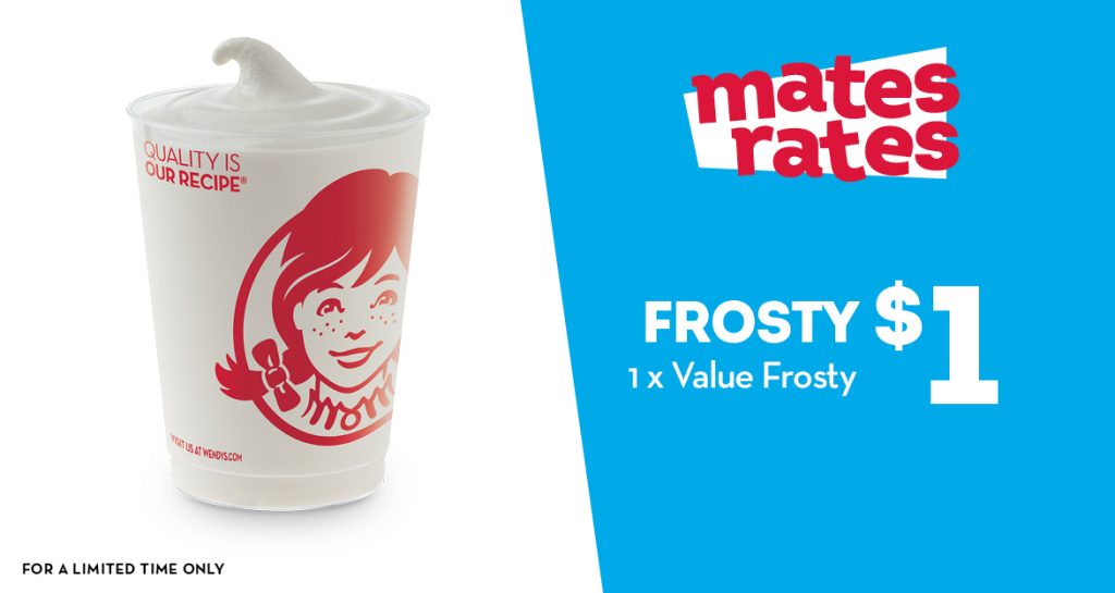 DEAL Wendy’s 1 Value Frosty frugal feeds nz