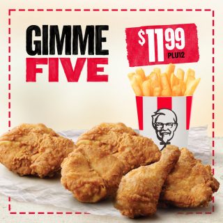 DEAL: KFC Gimme 5 - 5 Pieces of Chicken & Regular Chips for $11.99 ...