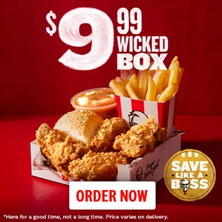 DEAL: KFC - $9.99 Wicked Box - frugal feeds nz