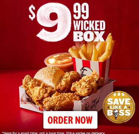 KFC 9.99 Wicked Box